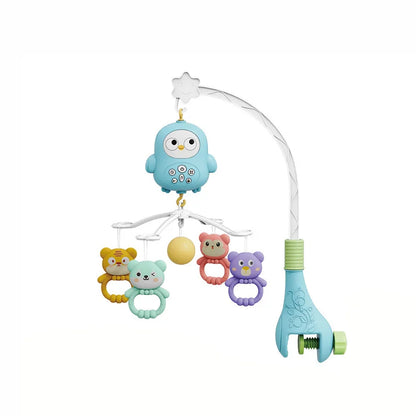 Musical Baby Crib Mobile with Projector Remote Control Night Light Sensory Hanging Toy for Newborns Infant Stroller
