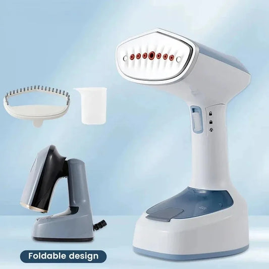 1500W Foldable Fast-Heat Handheld Electric Garment Steamer Steam Iron for Household Travel Fabric Care