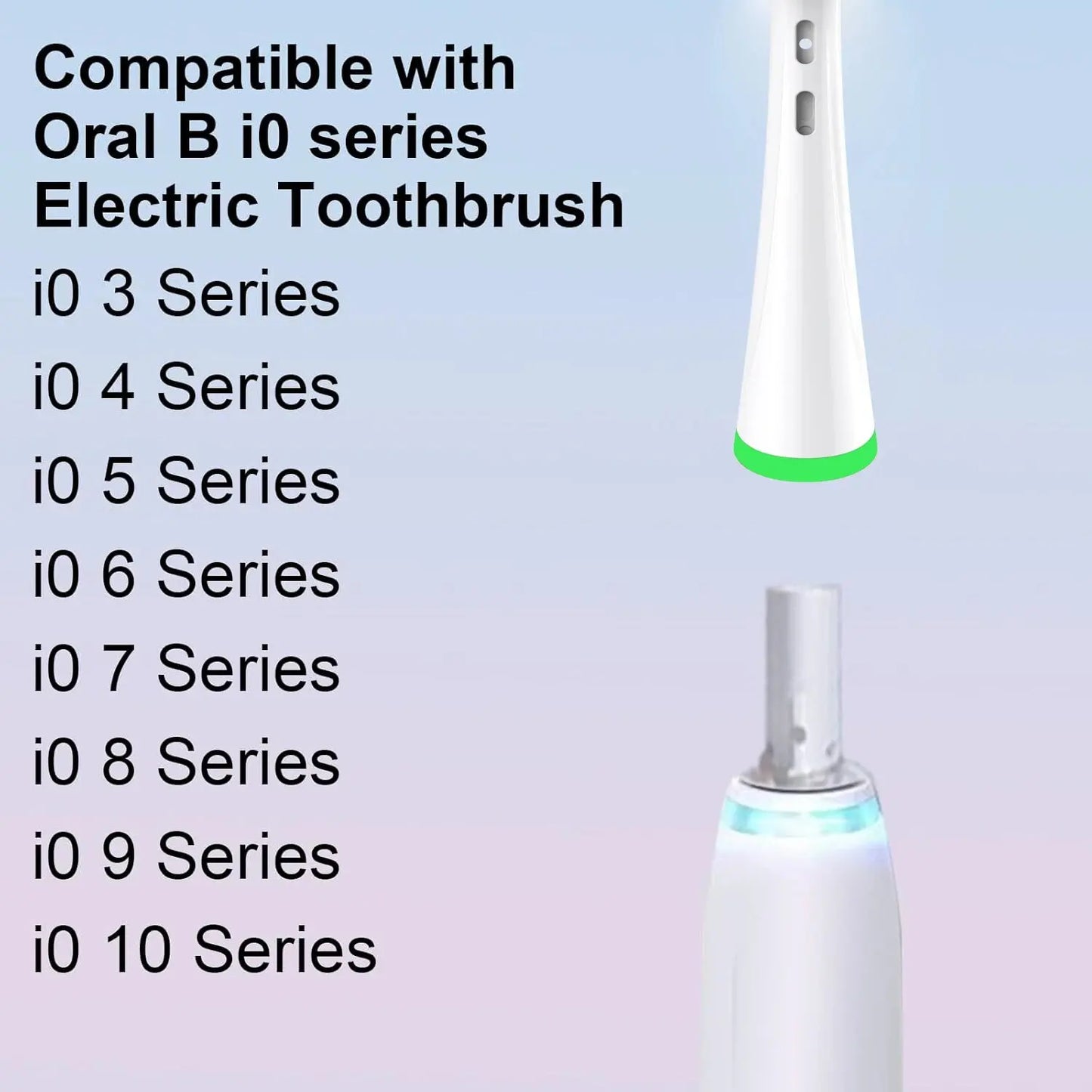 iO Replacement Brush Heads Compatible with Oral B IO 2/3/4/5/6/7/8/9/10 Electric Toothbrush, Cross Clean Toothbrush Head Refill