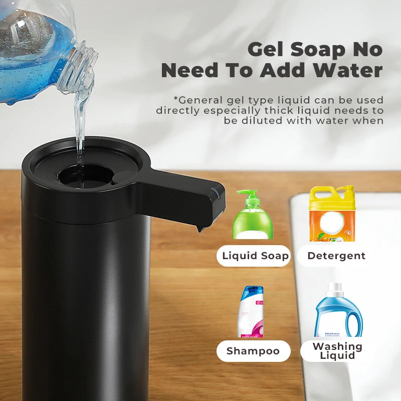 270ml Kitchen Soap Dispenser Automatic Sensor Hand Sanitizer Machine Intelligent Electric Body Wash Soap Dispenser 304 Stainl