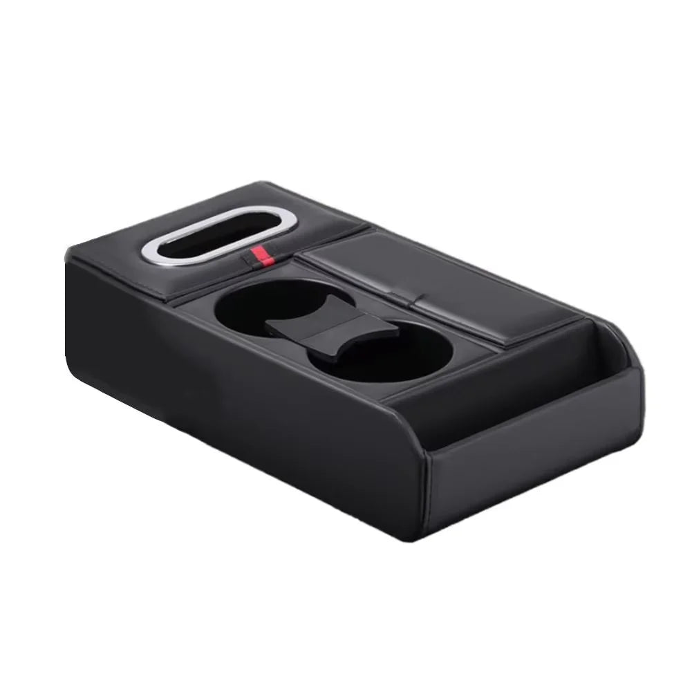 Car Armrest Storage Box Heightening Pad Tissue Box Water Cup Holder Multifunctional Car Storage Box Luxury Console Armrest Pad