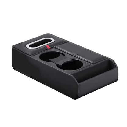 Car Armrest Storage Box Heightening Pad Tissue Box Water Cup Holder Multifunctional Car Storage Box Luxury Console Armrest Pad