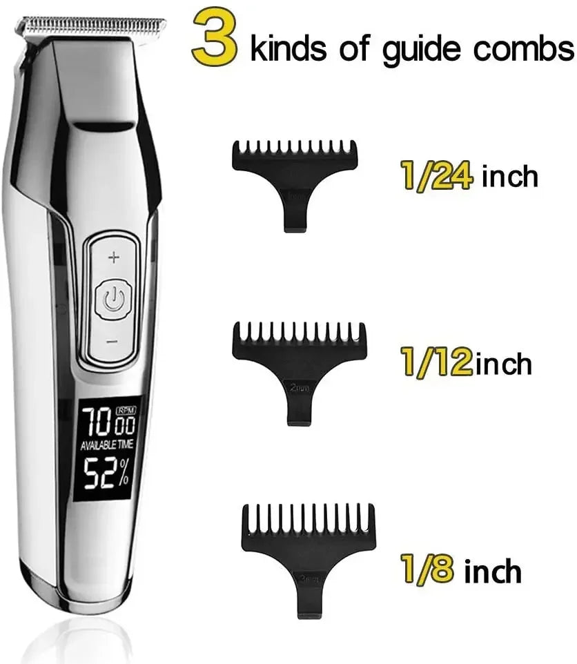Kemei Hair Clipper KM-5027 Or Blade Trimmer for Men Adjustable Speed LED Digital Hair Clipper Carving Clippers Electric Razor