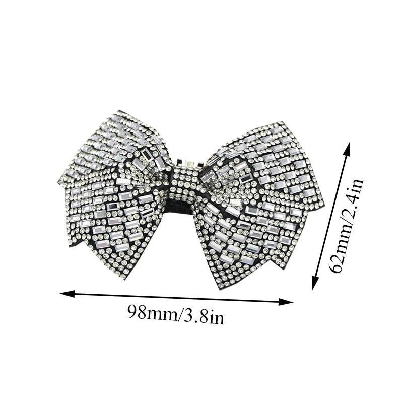 1PC Shiny Bows Shoes Decoration Clips Wedding Shoes High Heel Rhinestone Charm Buckle Clips Detachable Bride Shoes Accessories