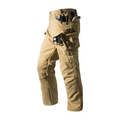 Tactical Military Men Winter Autumn Fleece Waterproof Cargo Pants Hiking Camping Softshell Climbing Casual Warm Combat Trousers