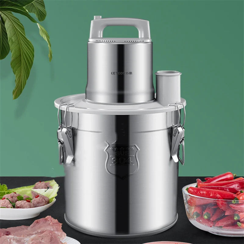 16L Mincer Meat Grinder Electric Garlic Machine Commercial Meat Grinder Large Capacity And High Power Stainless Steel Stir