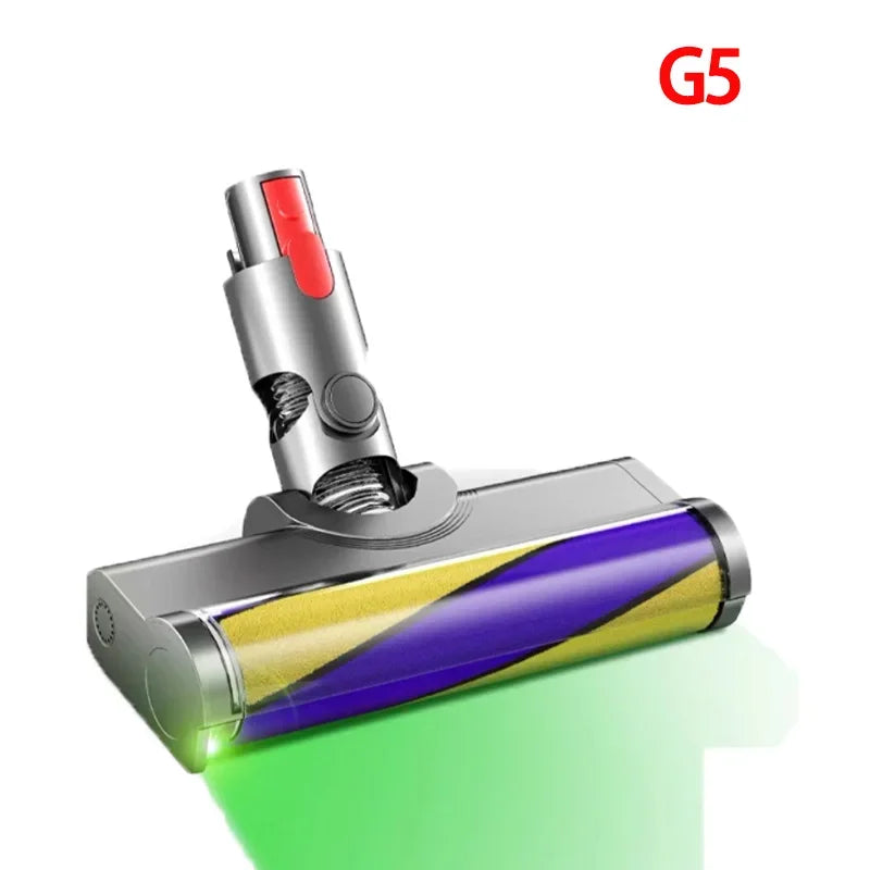 Laser Floor Brush For Dyson V11 V15 V10 V8 V7 V10 Slim V12 G5 Laser Soft Suction Head LED Floor Brush Accessories
