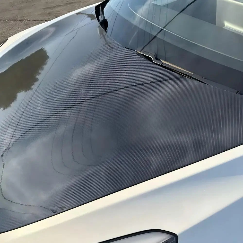 6D Carbon Fiber Black DIY Car Hood Bonnet Wrap Film Waterproof  Paint Protection Film Anti-Scratch Wrap Cover Tuning Accessories