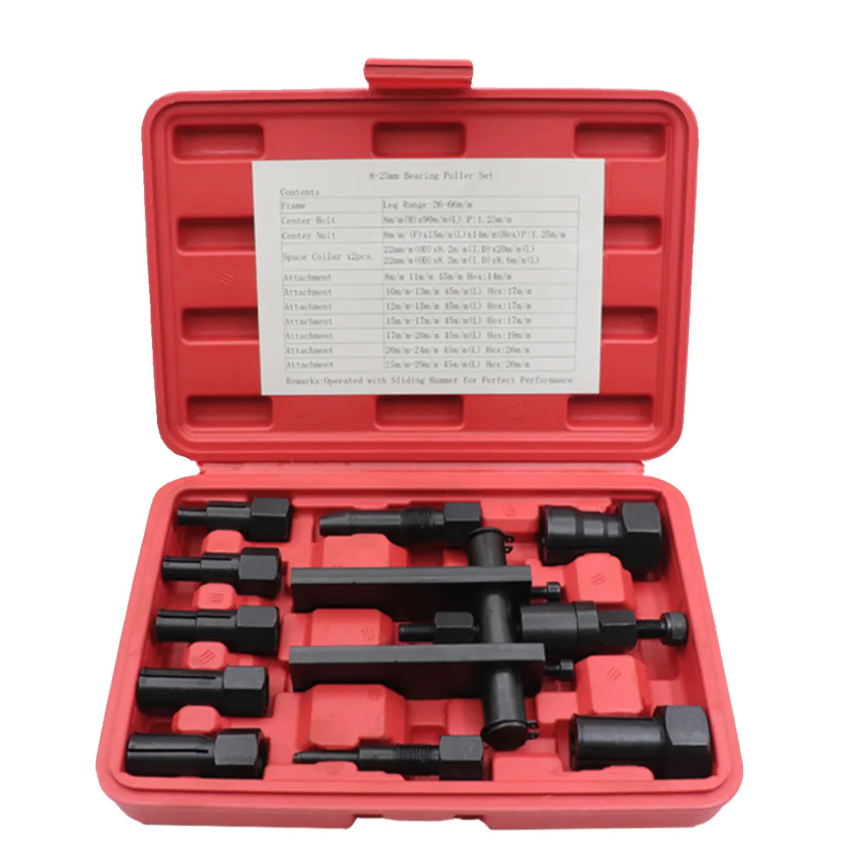 10Pcs 8-25MM Blind Internal Bearing Removal Tool Two Jaw Inner Insert Motorcycle Bearing Disassembly Tool Set