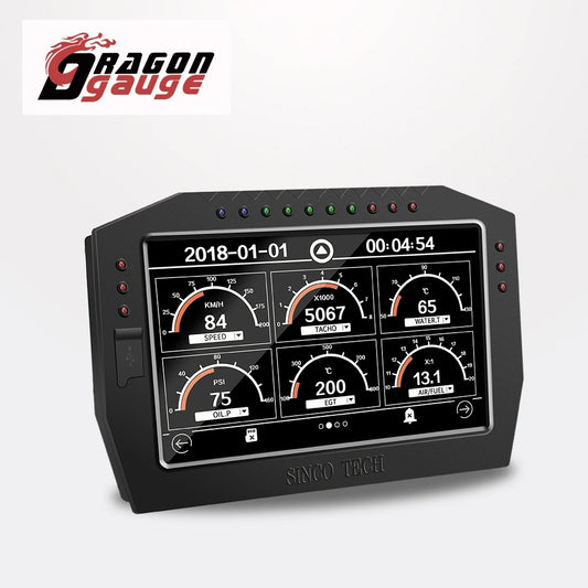 Race Dashboard Full Sensor Kit Colorful TFT Touch-Screen Life Waterproof Multi-function Racing Dash Gauge DO909
