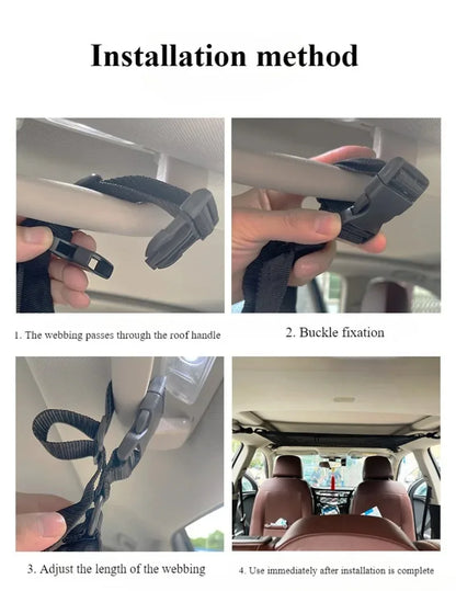 Car Ceiling Net Storage Bag Cargo Universal Truck SUV Space Saving Car Trunk Storage Pocket Organizer Sundries Bag Roof Cargo
