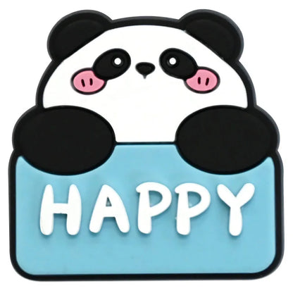 1/20/50/100Pcs Panda Series Shoe Charms Cute animal Shoes Accessories Decoration Clog Sandal Buckle Bithday Holiday Party Gifts
