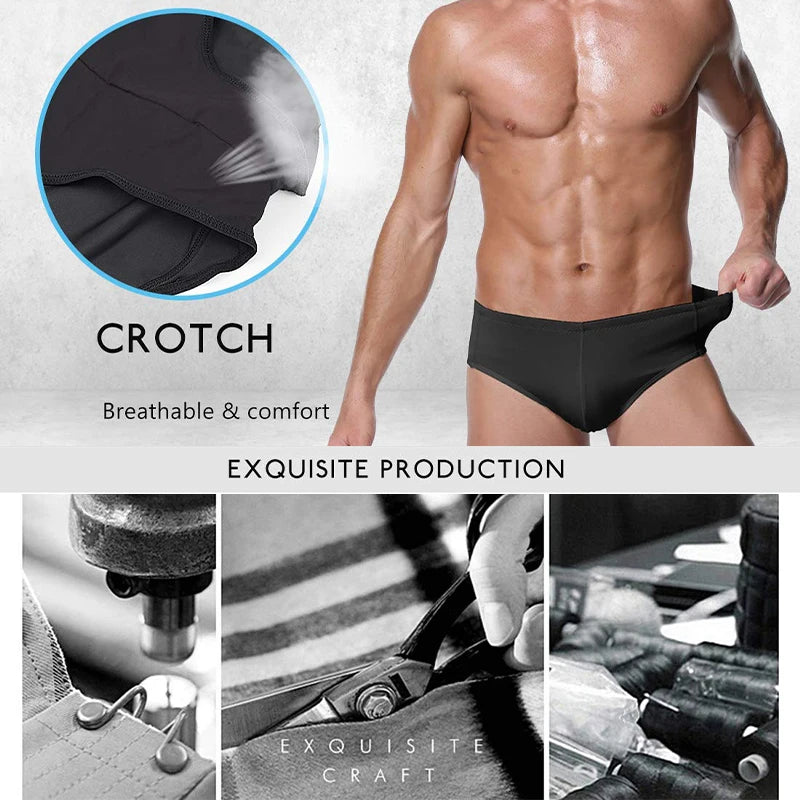 MISSMOLY Mens Padded Underwear Butt Enhancer Shapewear Butt Lifter Boxers with Detachable Pads