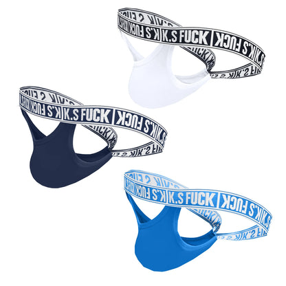 Men's Jockstrap Panties Elastic Low-Rise Comfortable Underpants Breathable Briefs - 3PCS/2PCS/1PCS Options Available