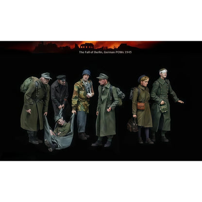 1/35 scale resin unpainted model kit, military theme, prisoners of war (7 people) unassembled and unpainted GK