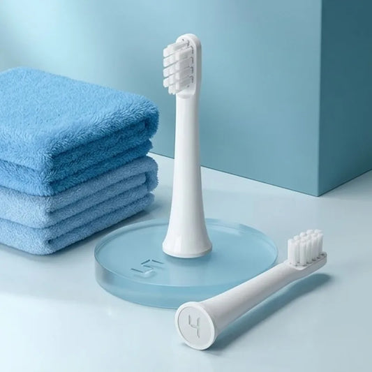 8PCS DuPont Soft Bristle Sonic Electric Toothbrush Replacement Brush Heads For T100 Vacuum Suitable Nozzles