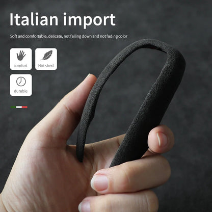 Car Center Console Gear Shift Head Knob Cover Trim Alcantara Suede F For Alfa Romeo Giulia Stelvio Refit Car Accessories
