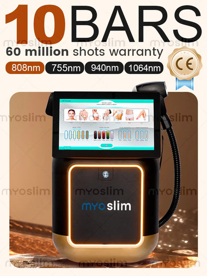 Soprano Titanium Diode Laser 4-Wavelength Hair Removal Machine, CE Certified Commercial Customized Permanent Laser Hair Removal
