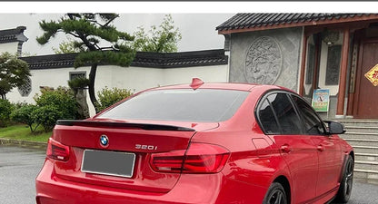 Carbon Fiber Rear Bumper Lip Trunk Wing MP M4 PSM Style Roof Spoiler Kit For BMW 3 Series F30 F31 F35 2012-2019 Gloss Black
