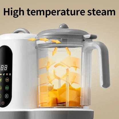 DIVEDEER Home Multi-Function Baby Food Maker A compact device that combines a fully automatic blender, steamer, and timer