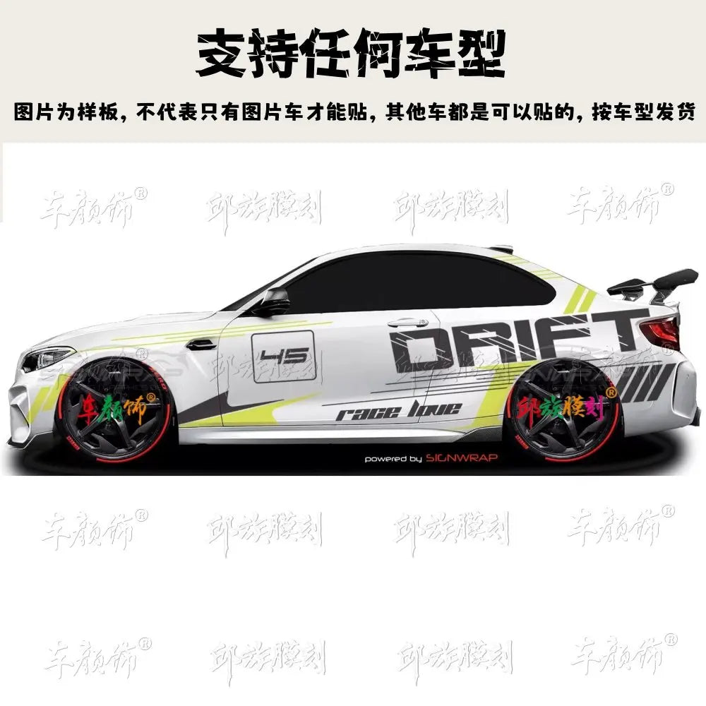 Car Vinyl stickers body decoration sporty Customized racing decals modified accessories FOR BMW 3 4 5 Series M2 M3 M4 M5