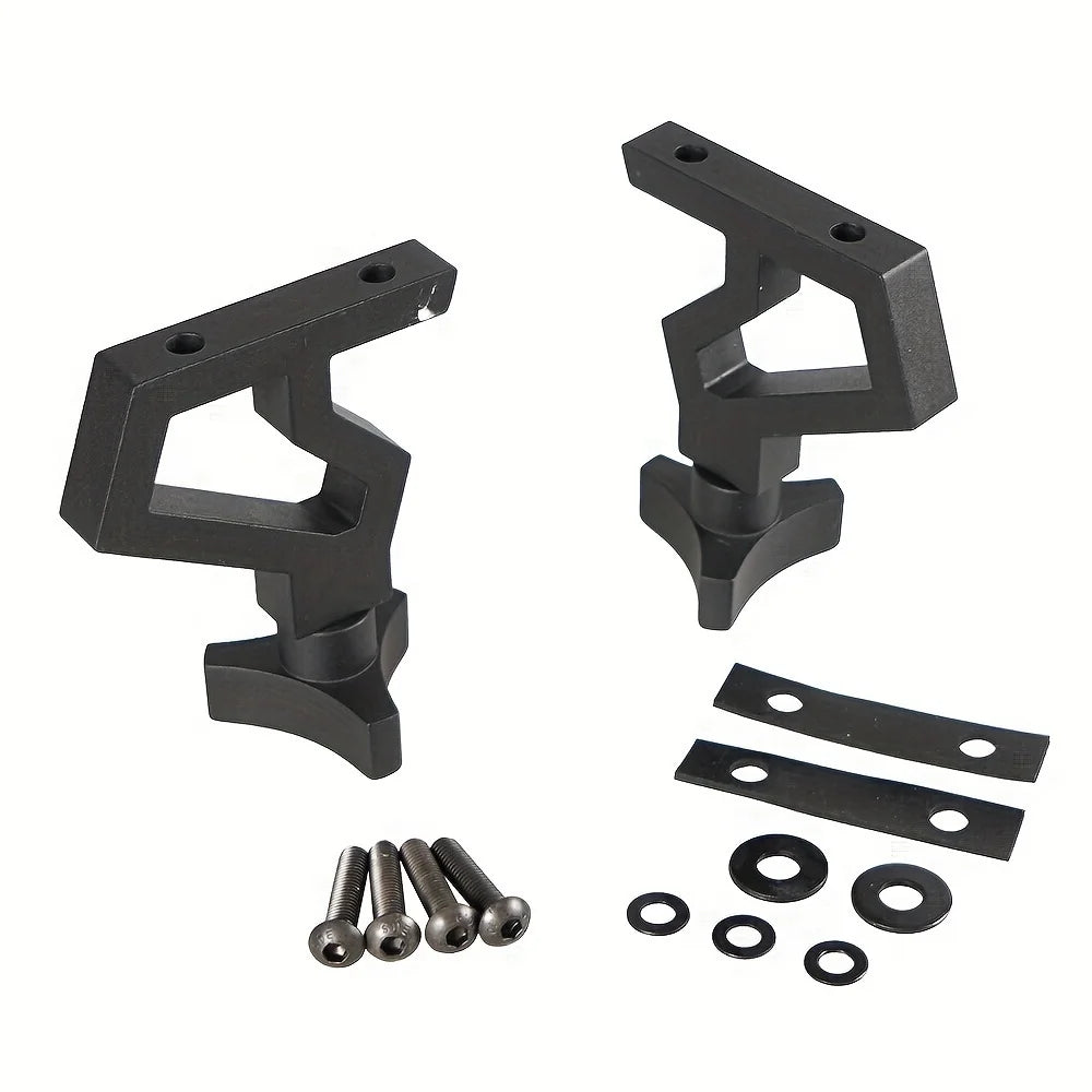 2pcs Adjustable Jack Mounting Bracket for Jeep Wrangler JK 07-18 Car Jack Tube Mount Bracket Black Easy Installation