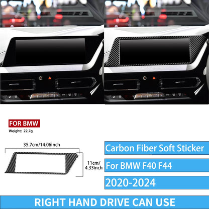 Real Carbon Fiber Car Accessories Black Trim Cover Soft Sticker For BMW 1/2 Series F40 F44 2020 2021 2022 2023 2024