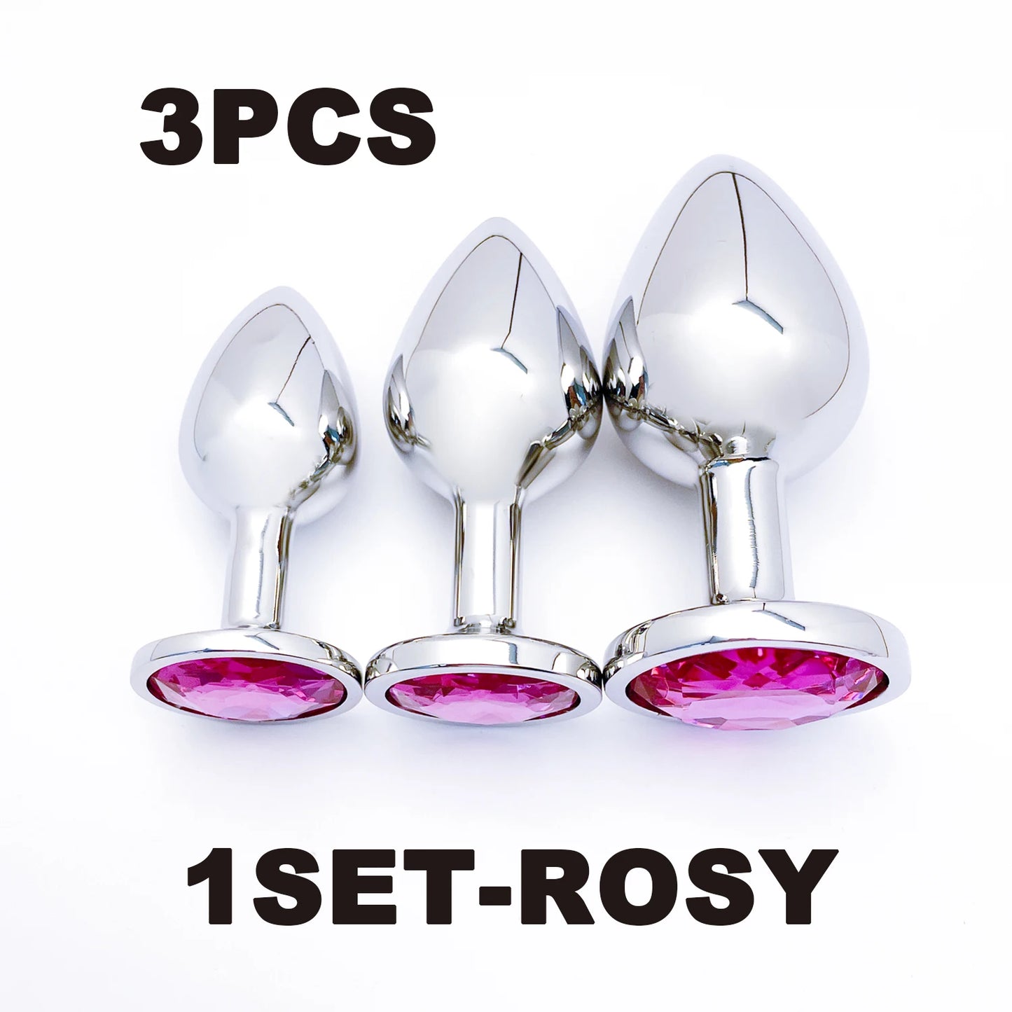 Metal Anal Plug Set 5 Size Butt Plug Sex Toy for Couples Adult Game Masturbator Anus Stimulation Toys for Women And Men