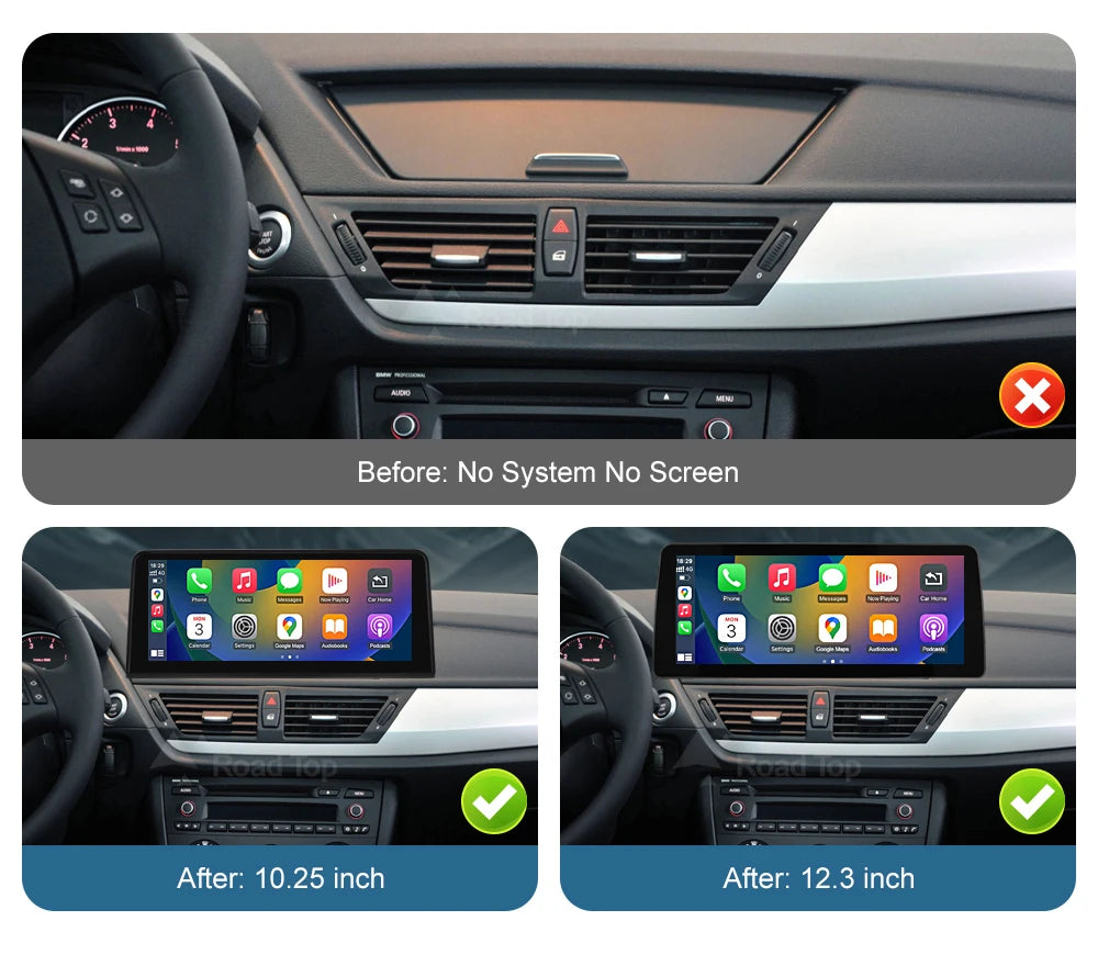 1920*720 Linux Touch Screen Wireless Carplay Android Auto Car Multimedia Player Display For BMW X1 E84 2009-2015 CIC