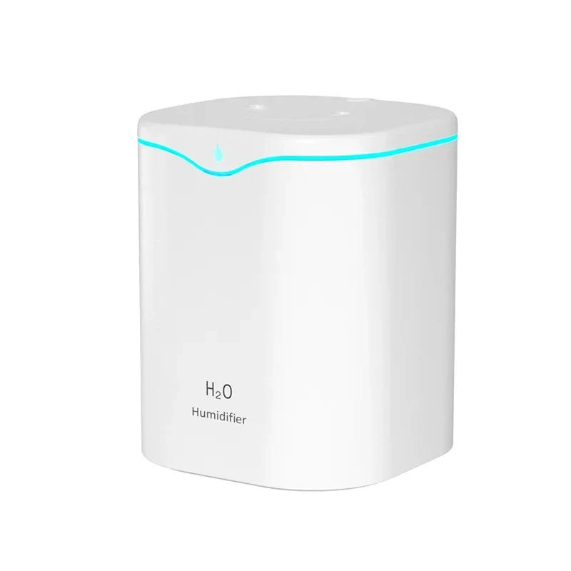 HOMEFISH 2000ML USB Cool Mist Humidifier Double Spray Port Essential Oil Aromatherapy Purifier for Home Office
