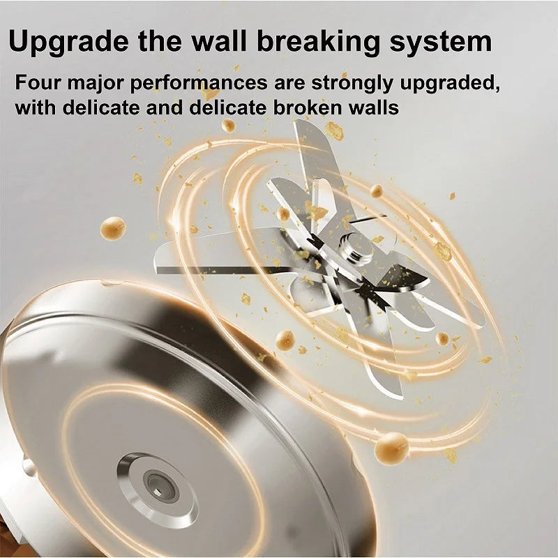 110V Smart Soy Milk Machine Electric Juicer Multifunctional Wall Breaking Machine Kitchen Auto Heating Rice Paste Machine 1.2L