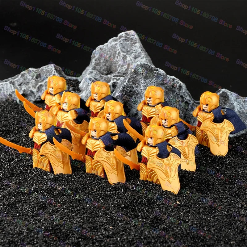 Medieval Knights Building Blocks Warrior Soldiers Crusaders Hospital Teutonic Knight Legion Figures Block Toys Accessories