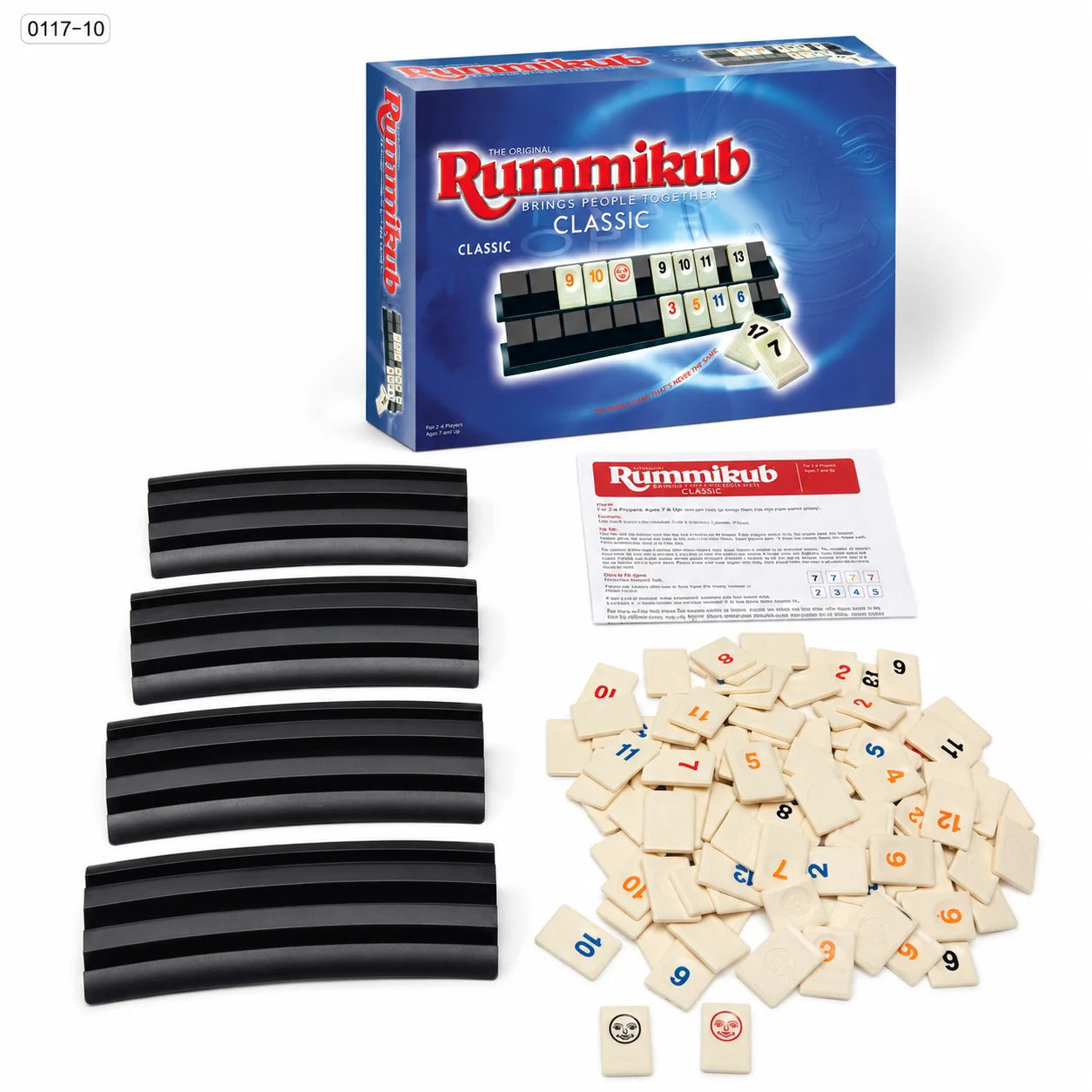 Number Tile Board Game, Classic Strategy Matching Game with Racks and Tiles for Family Game Night, English Version