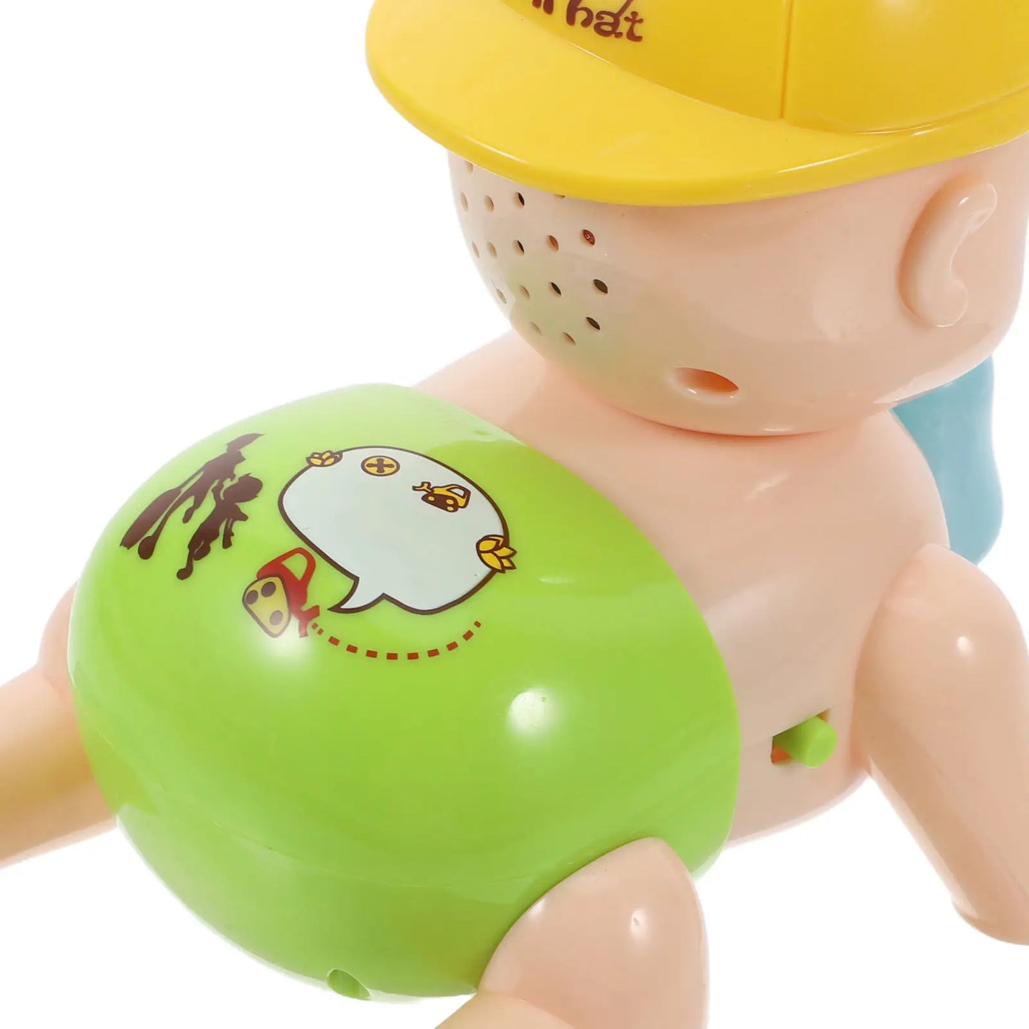 1Pcs Motorized Crawling Baby Learning Aid for Infants Toddlers Singing Talking Dad Mom Glowing Lights Colorful Visual
