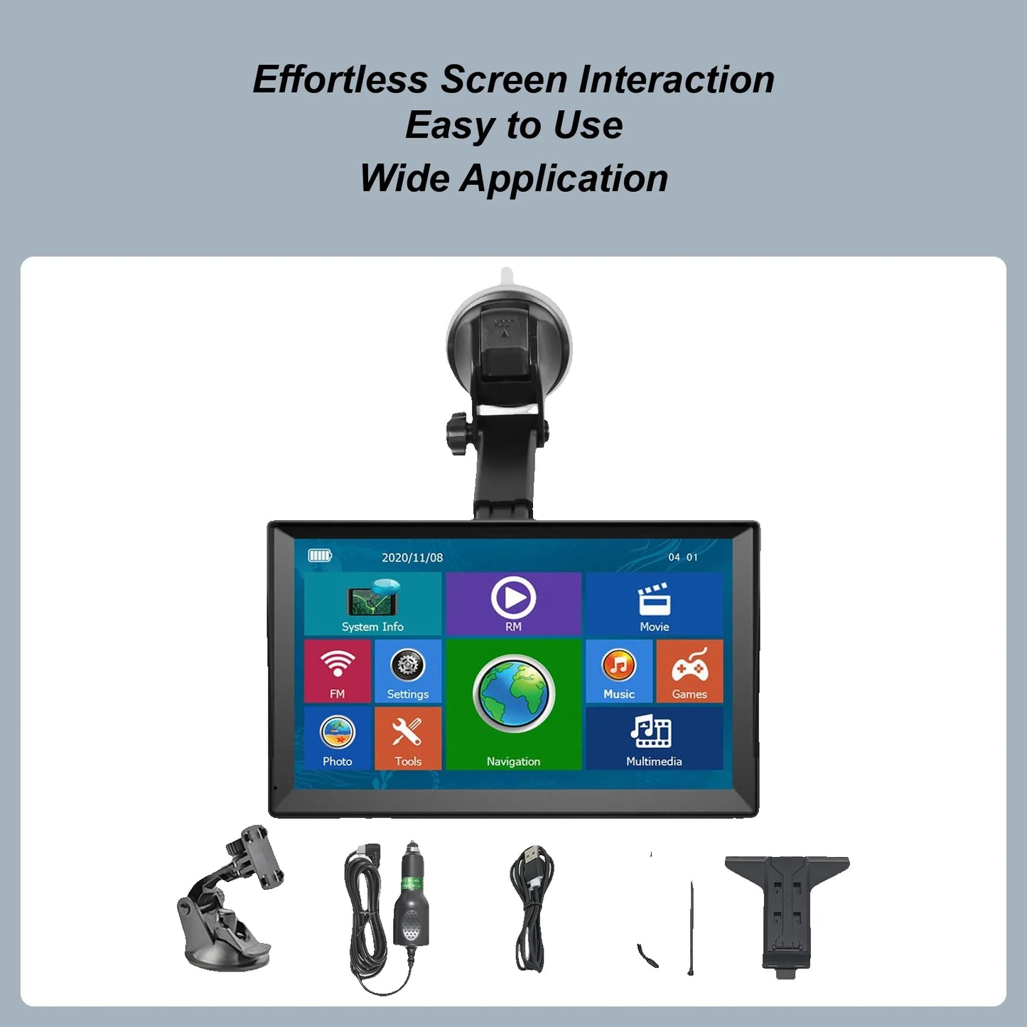 GPS For Cars 7-Inch Car GPS Navigation System Smart Device Touchscreen Maps Display For Vehicle Long Trip RV Women Men