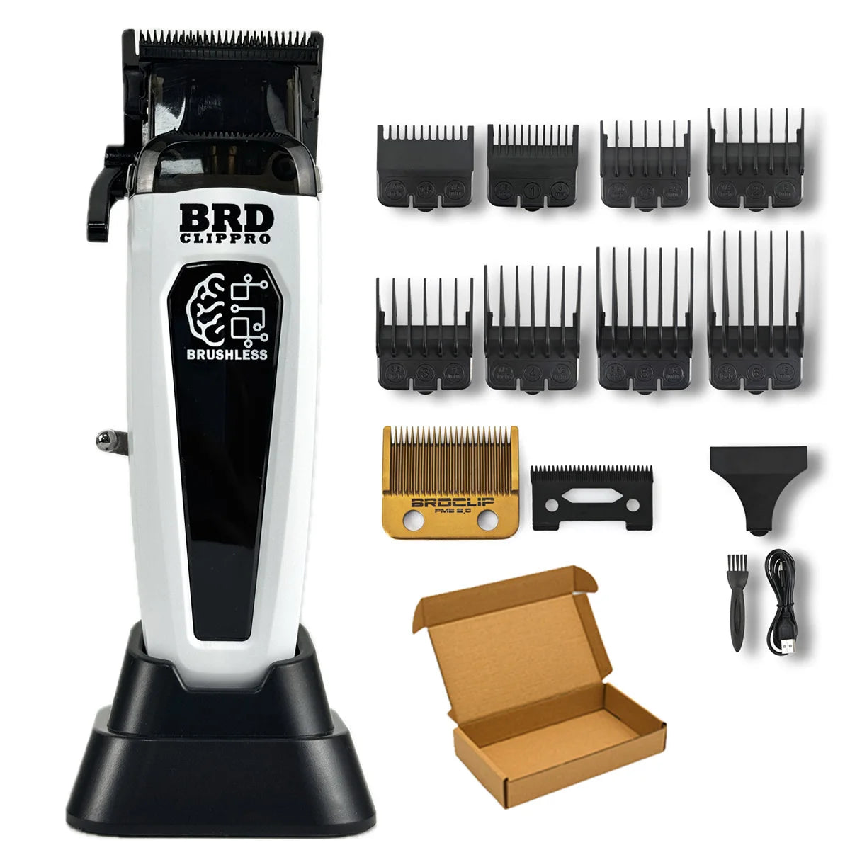 BRDCLIP 7500RPM Brushless Motor Professional Hair Clipper Barber Hair Cutting Machine Kit Salon Hair Trimmer for Men 106 078