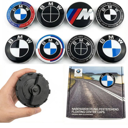 BMW GROUP 4Pcs 56MM 68MM Floating Wheel Center Cap For BMW M E39 E46 E60 E90 F10 F30 G32 G38 G01 G02 G05 F45 F46 F48 F49 F39 F90
