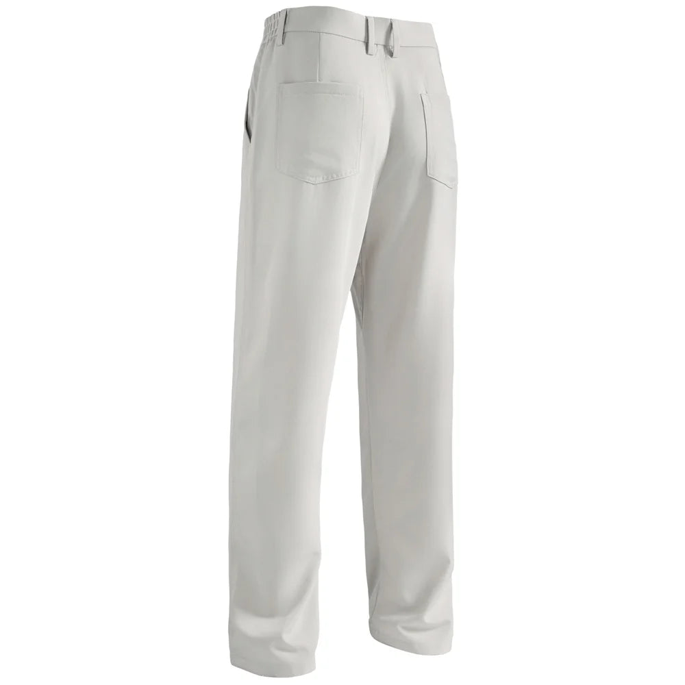 AIOPESON Spring Fit Slim Men’s Formal Pants Solid Color Zipper Pocket Business Casual Wrinkle Resistant Daily Trousers