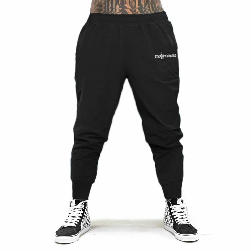 Gym Fitness Running Sport Trousers Men's Casual Bodybuilding Training Bottoms Summer Ultra-thin Breathable Quick-drying Pants