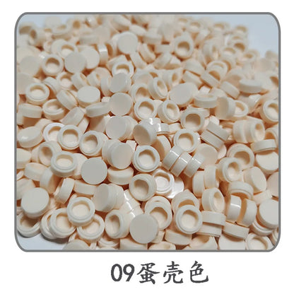 900pcs 52 Colors City Building Blocks Flat Tile 1x1 Round Bricks DIY Enlighten Blocks Parts 98138 Blocks for Children Boys Girls