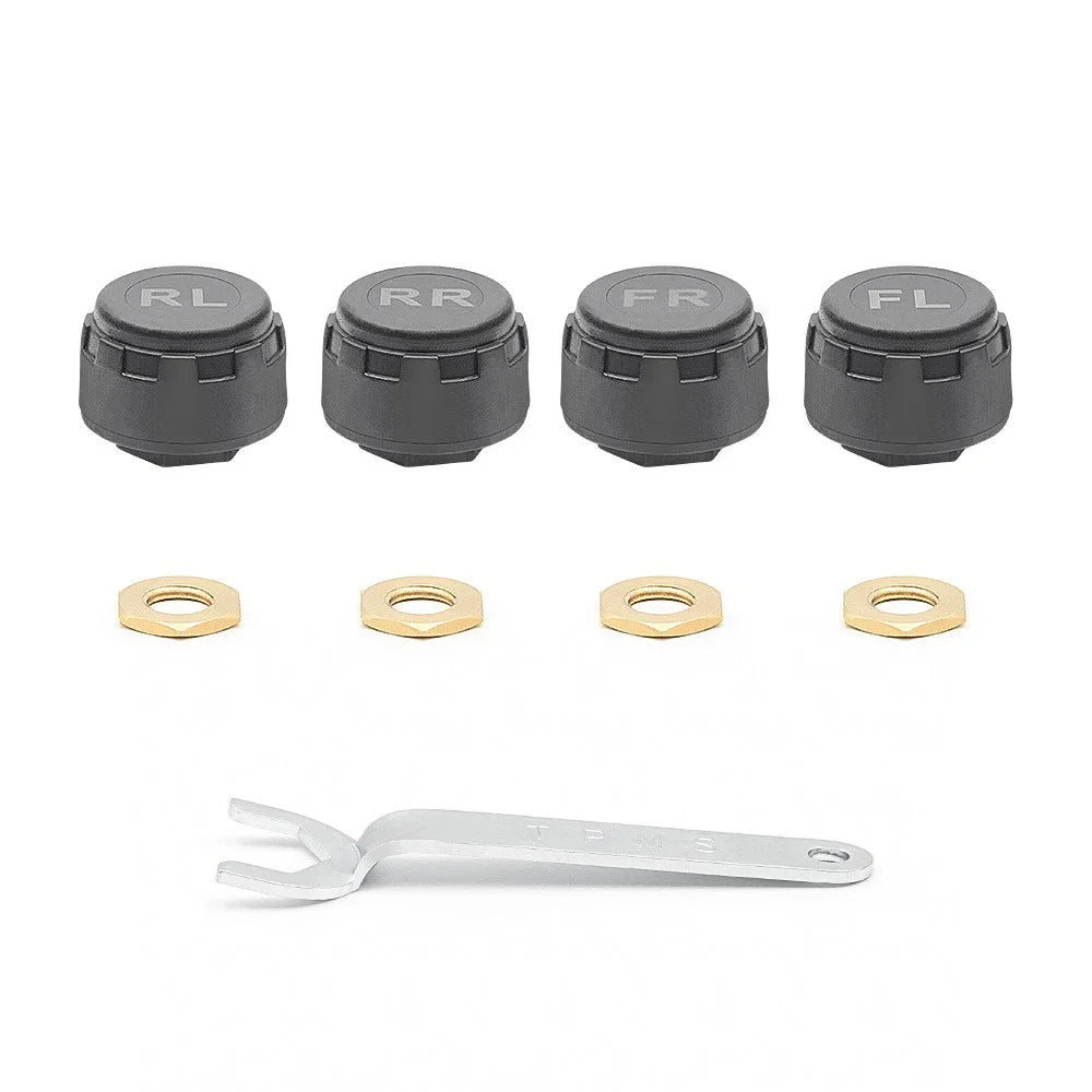 External TPMS Solar Power TPMS Car Tire Pressure Alarm Monitor Auto Security System Tyre Pressure Adjustable Temperature Warning