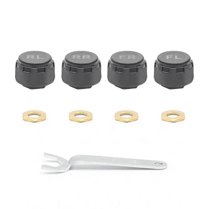 External TPMS Solar Power TPMS Car Tire Pressure Alarm Monitor Auto Security System Tyre Pressure Adjustable Temperature Warning