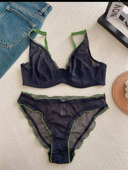 Full Coverage Minimiser Bra for Large Bust, Ultra Thin Seamless Wireless Lift & Support Anti Sag Set BANERDANNI S-2XL 32-40 ABC