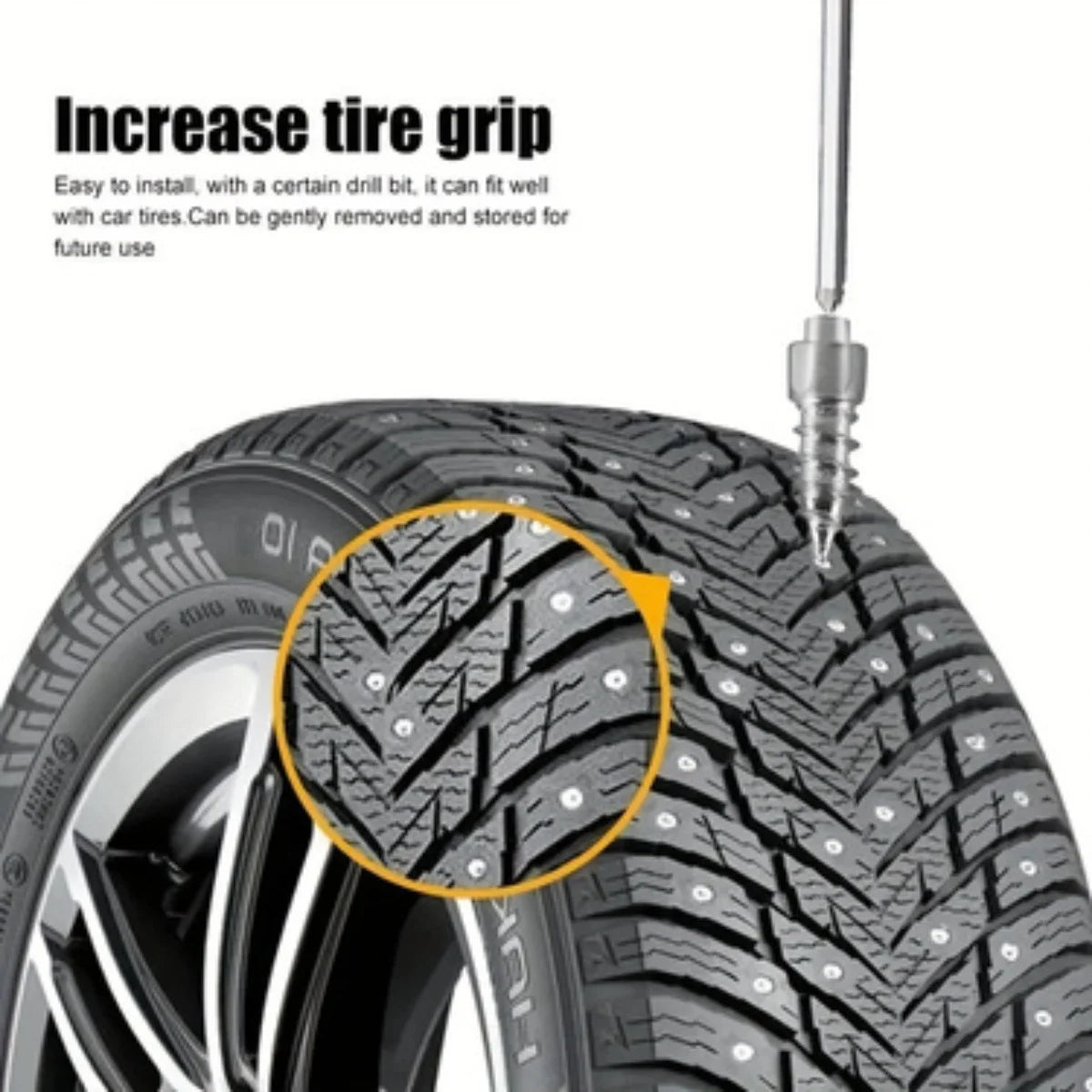 4*12/4*9mm non-slip skid nails Non-slip wheel tires 100PCs for cars motorcycles bicycles cars winter emergency