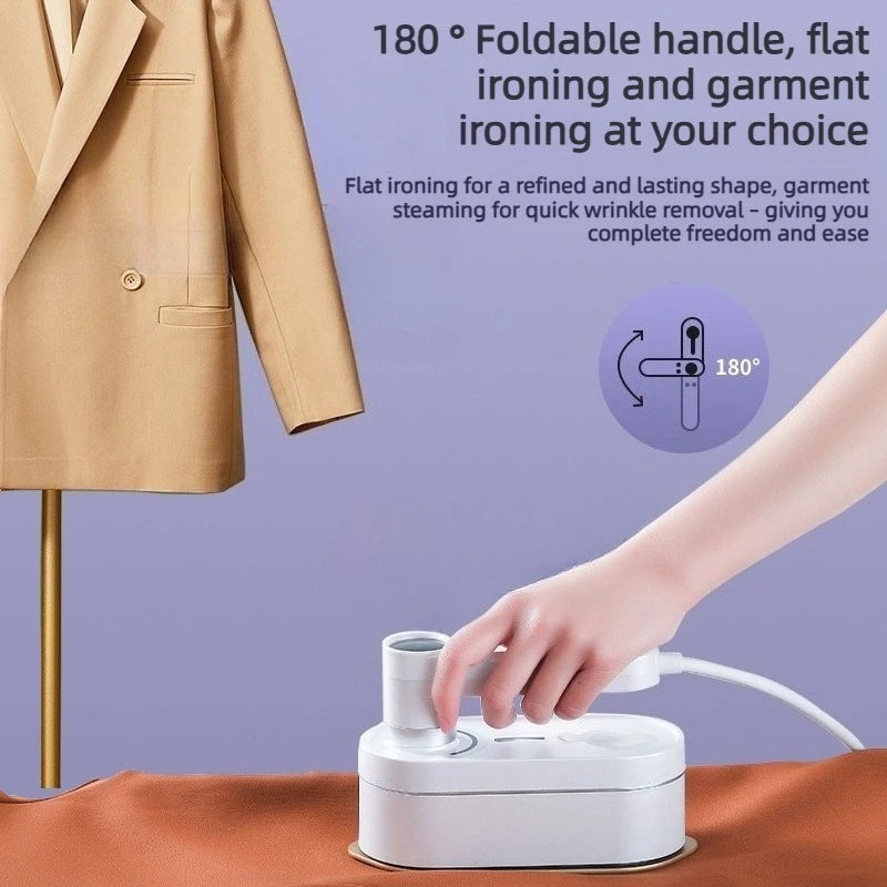 EU220V US110V Digital Display Portable Mini 1200W Household Clothing Flat Ironing and Hanging Ironing Dual-purpose Steam Iron
