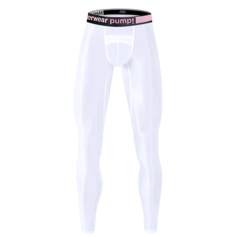 Men's Panties Men Quickly Do Gifts for Men Fashion Tight Ice Silk Sports Fitness Pants Long Leggings Man Underwear Hot Plus Size