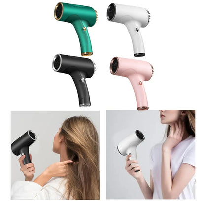 Rechargeable Cordless Hair Dryer Two Speeds Portable Powerful Blow Dryer for Home Dormitory Travel Use