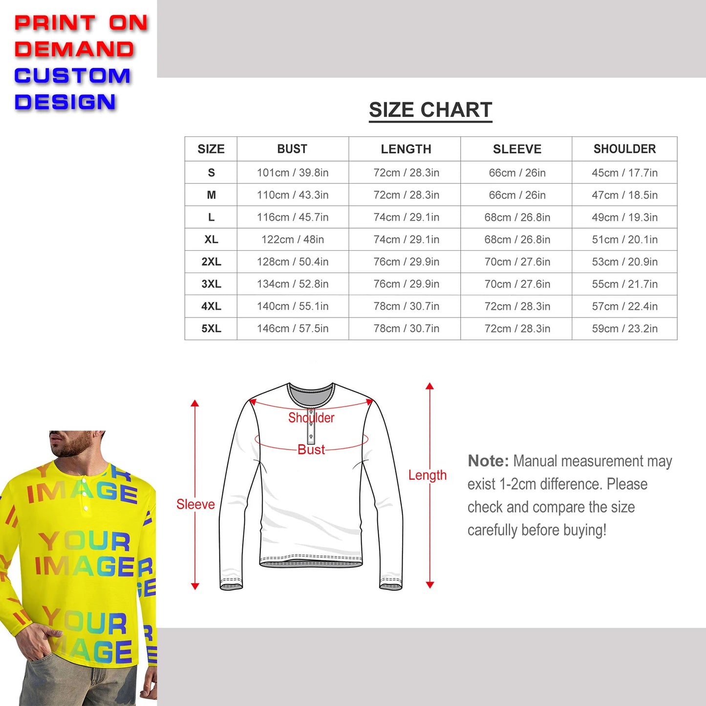 Print On Demand Customized Public Custom Images Picture Man Dress Shirt Party Uniforms Matching Clothes DIY Dropshipping