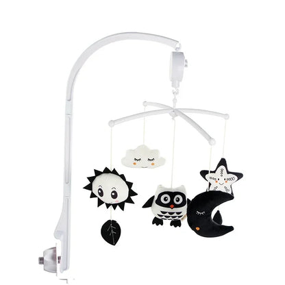 Baby Rattles Crib Mobiles Toy Holder Rotating Mobile Bed Bell Musical Box 0-12 Months Newborn Infant Baby Toys Rattles Bracket