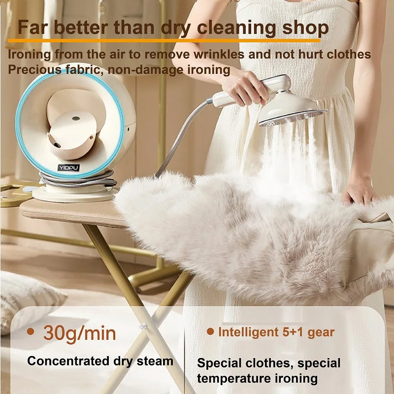 1500W Handheld Pressurized Steam Iron Auto Large Steam Wrinkle Remover 5 Gear Ceramic Titanium Panel Garment Ironing Machine